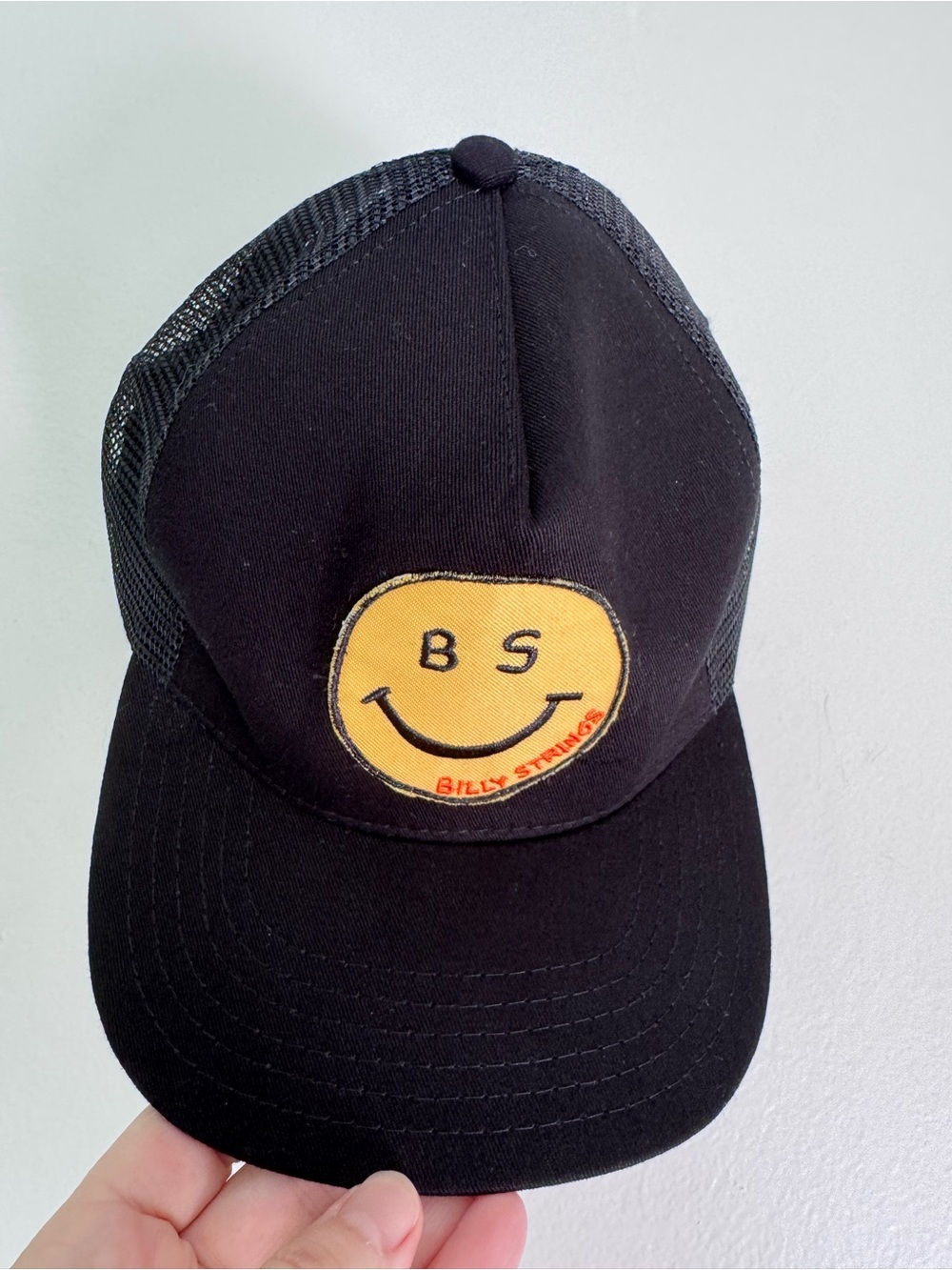 Imogene + Willie x Billy Strings Smiley Trucker Hat Black